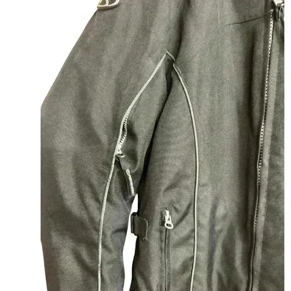 FIELDSHEER Womens Black PhosLite Padded Armor with Venting Motorcycle Jacket 8 - Picture 3 of 16